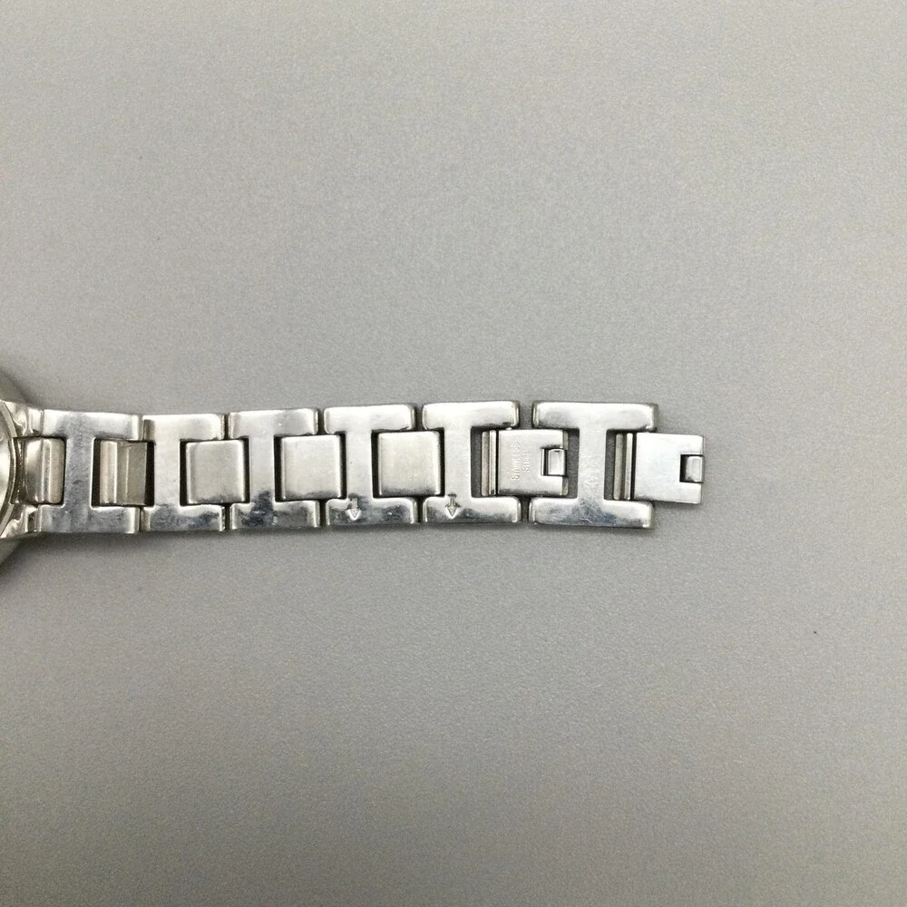 Fossil Virginia ES3282 Womens Watch 30mm Silver Tone Crystals New Battery 7.25